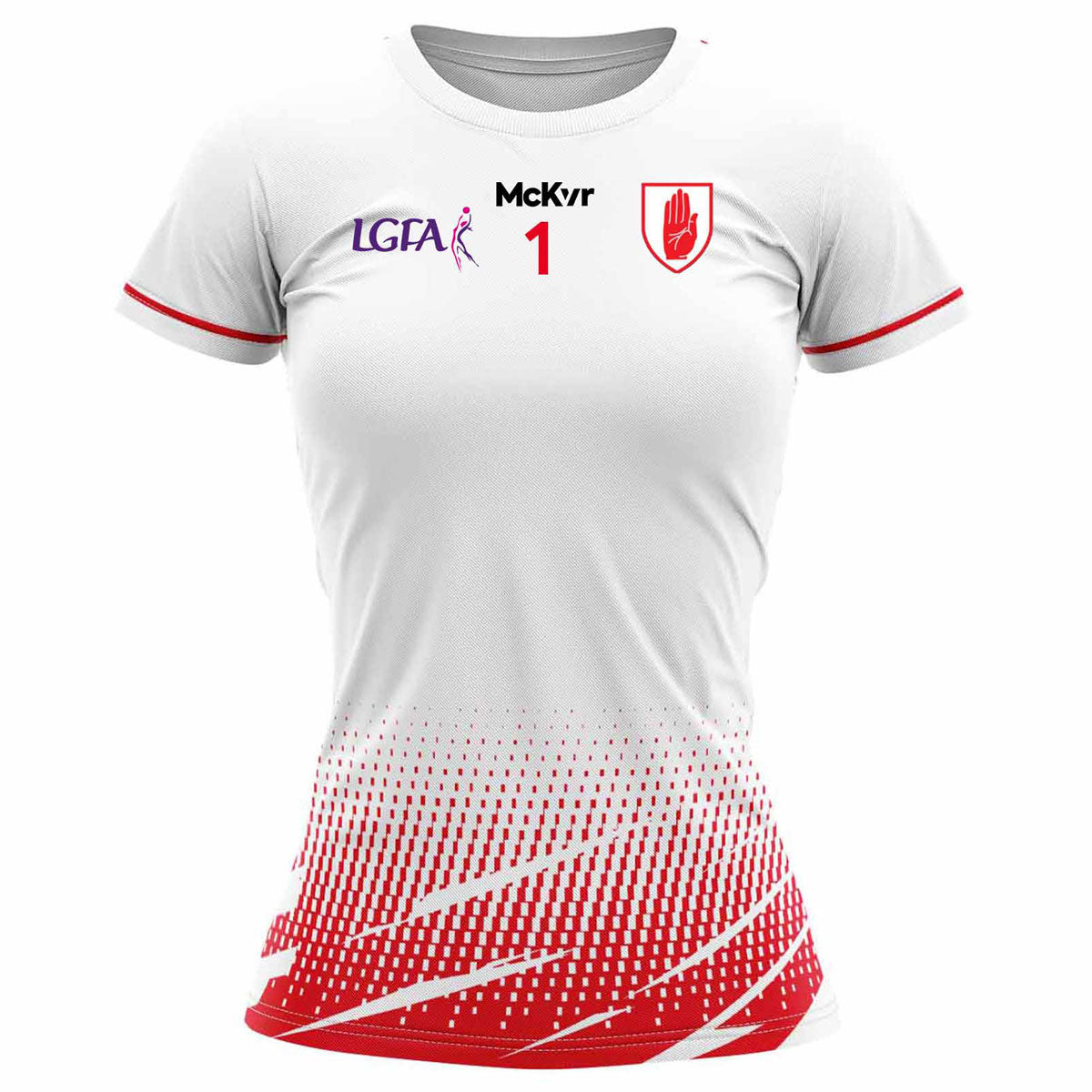 Mc Keever Kildallan LGFA Numbered Goalkeeper Jersey - Adult - White/Red