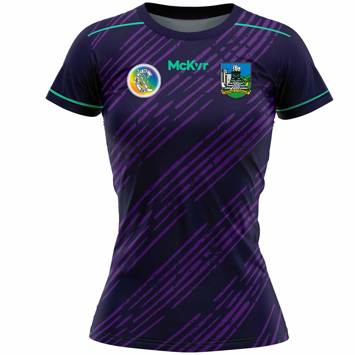 Mc Keever Limerick Camogie Official Training Jersey - Adult - Purple/Navy Player Fit