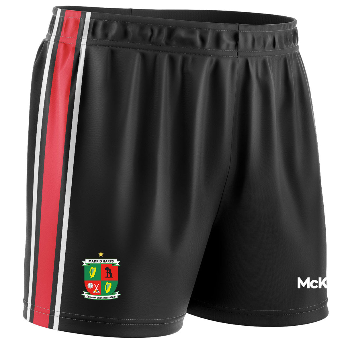 Mc Keever Madrid Harps GAA Training Short - Adult - Black/Red