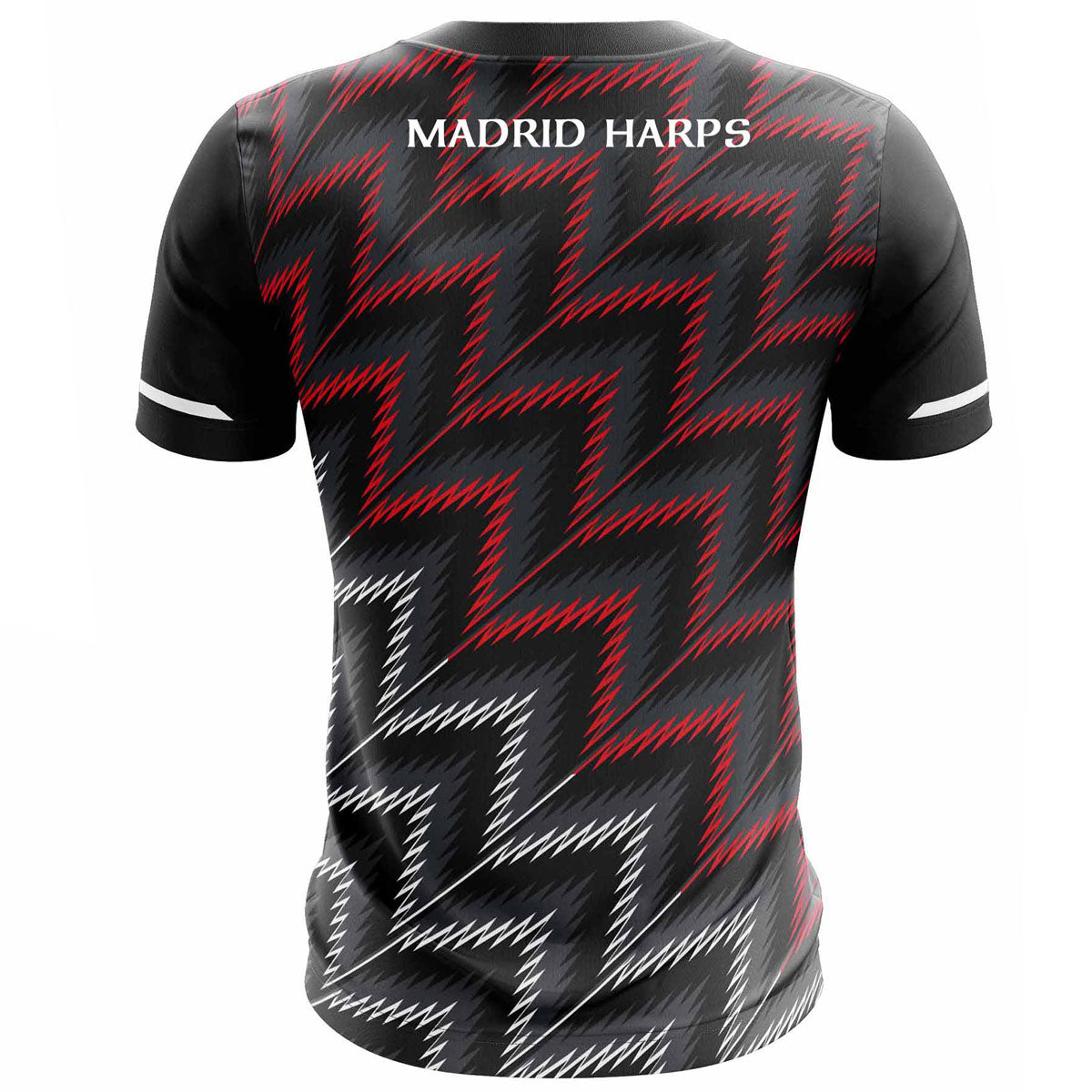 Mc Keever Madrid Harps GAA Training Jersey - Adult - Black/Red Player Fit