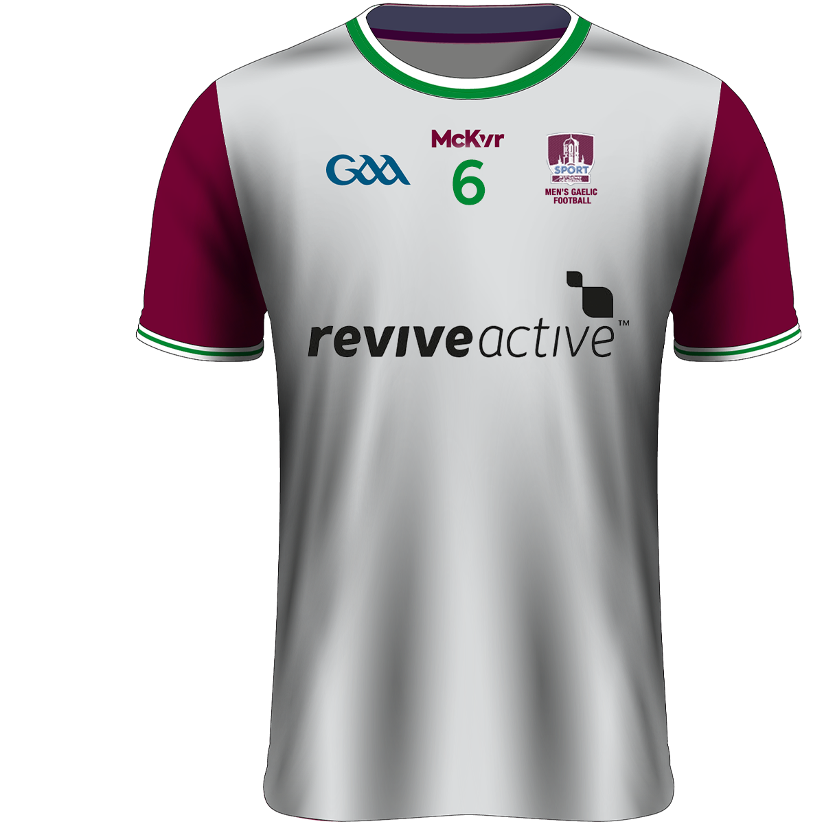Mc Keever NUI Galway Numbered Playing Jersey - Adult - Grey Player Fit