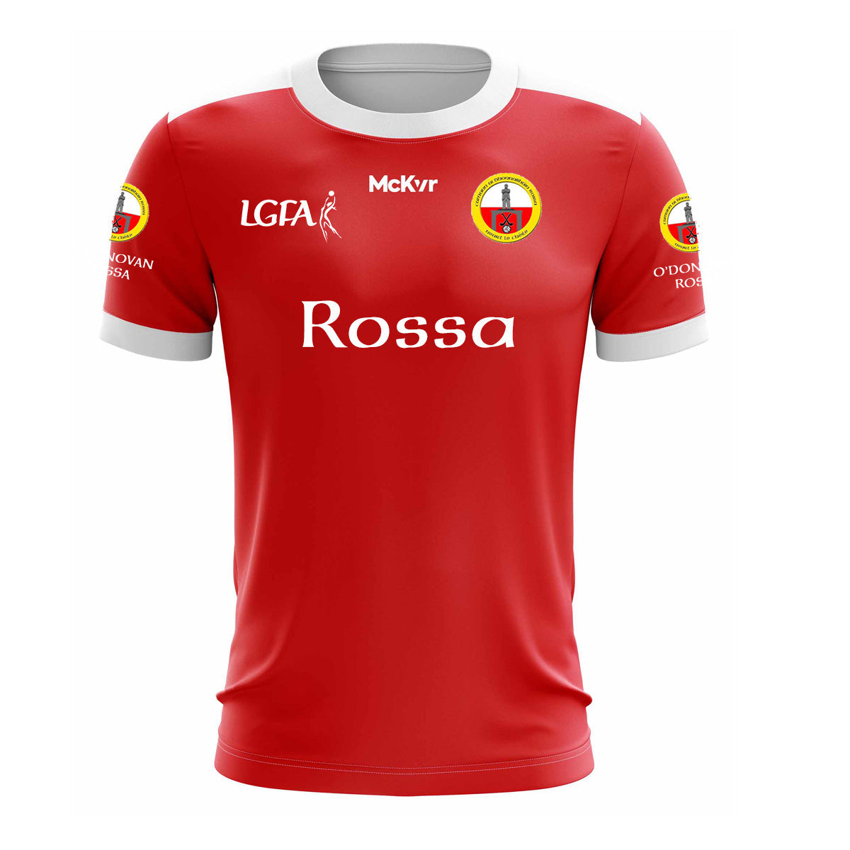 Mc Keever O'Donovan Rossa LGFA Playing Jersey - Womens - Red/White