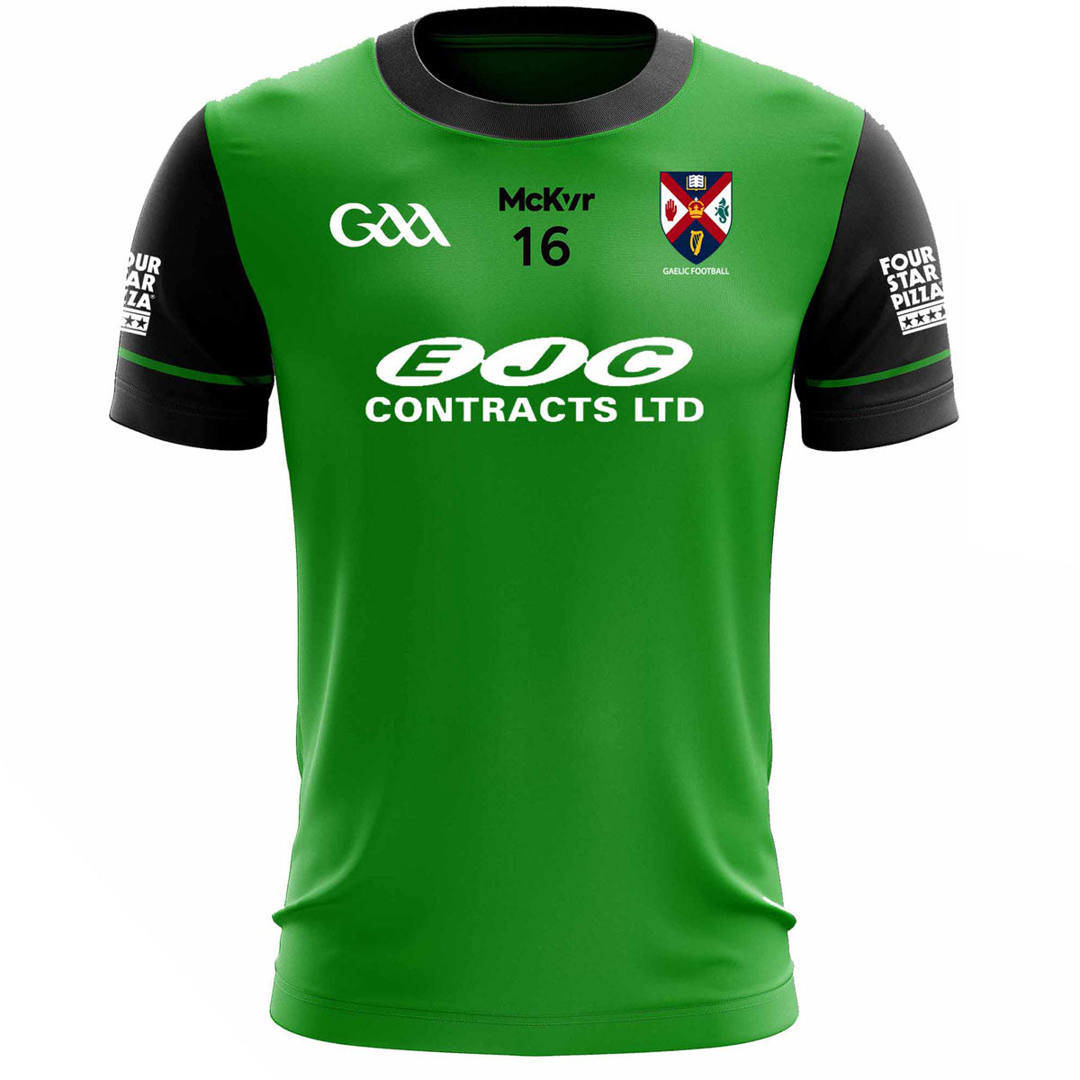 Mc Keever Queens GAA Official Gaelic Football Numbered Away Goalkeeper Jersey - Adult - Green Player Fit