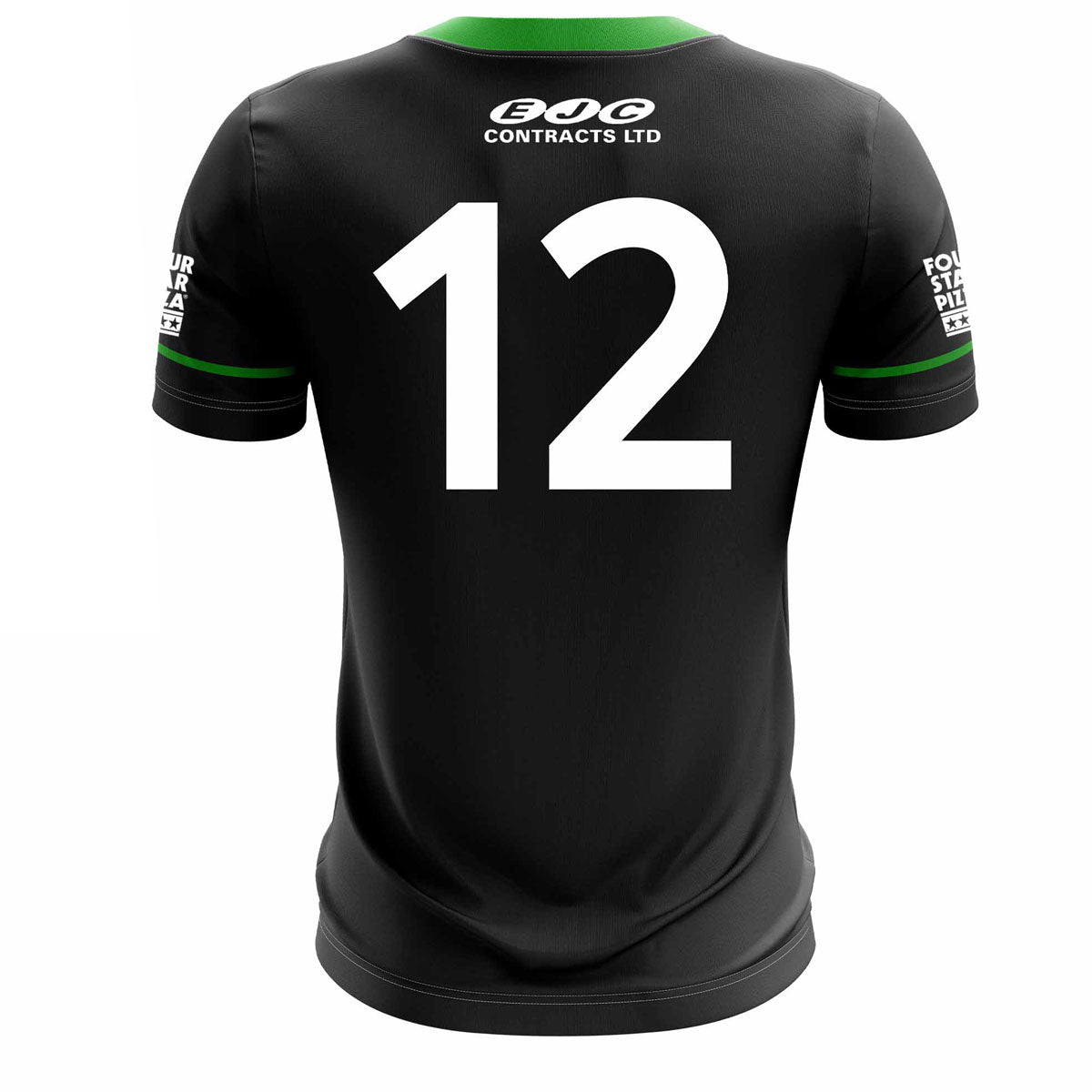 Mc Keever Queens GAA Official Gaelic Football Numbered Away Jersey - Adult - Black