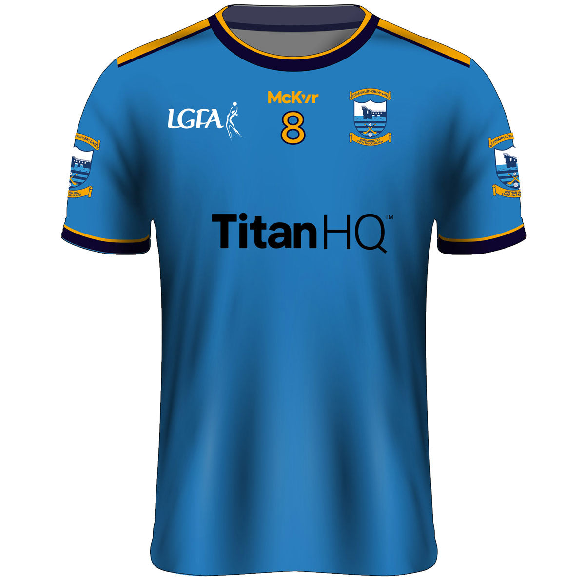 Mc Keever Salthill Knocknacarra LGFA Numbered Home Jersey - Youth - Blue