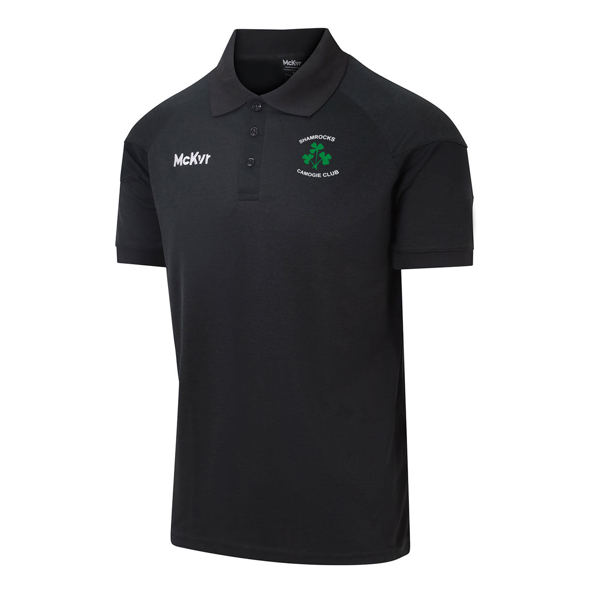 Mc Keever Shamrocks Camogie - Galway Core 22 Polo Top - Adult - Black