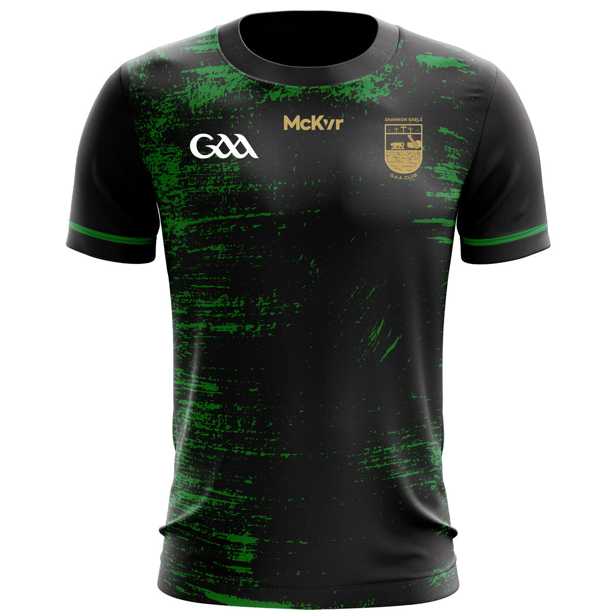 Mc Keever Shannon Gaels GAA Training Camo Jersey - Youth - Black