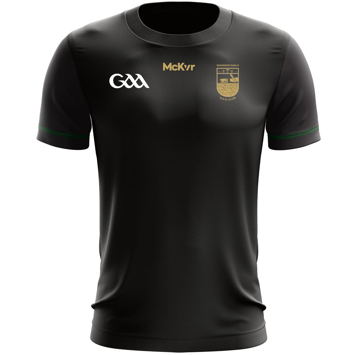 Mc Keever Shannon Gaels GAA Training Plain Jersey - Youth - Black