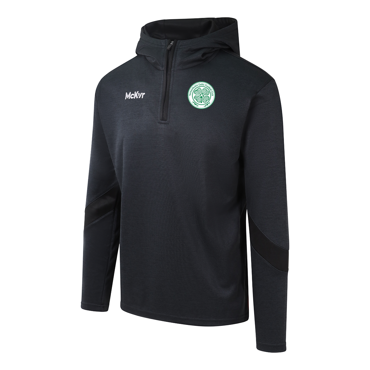Mc Keever Termonfeckin Celtic FC Core 22 1/4 Zip Hoodie - Youth - Black