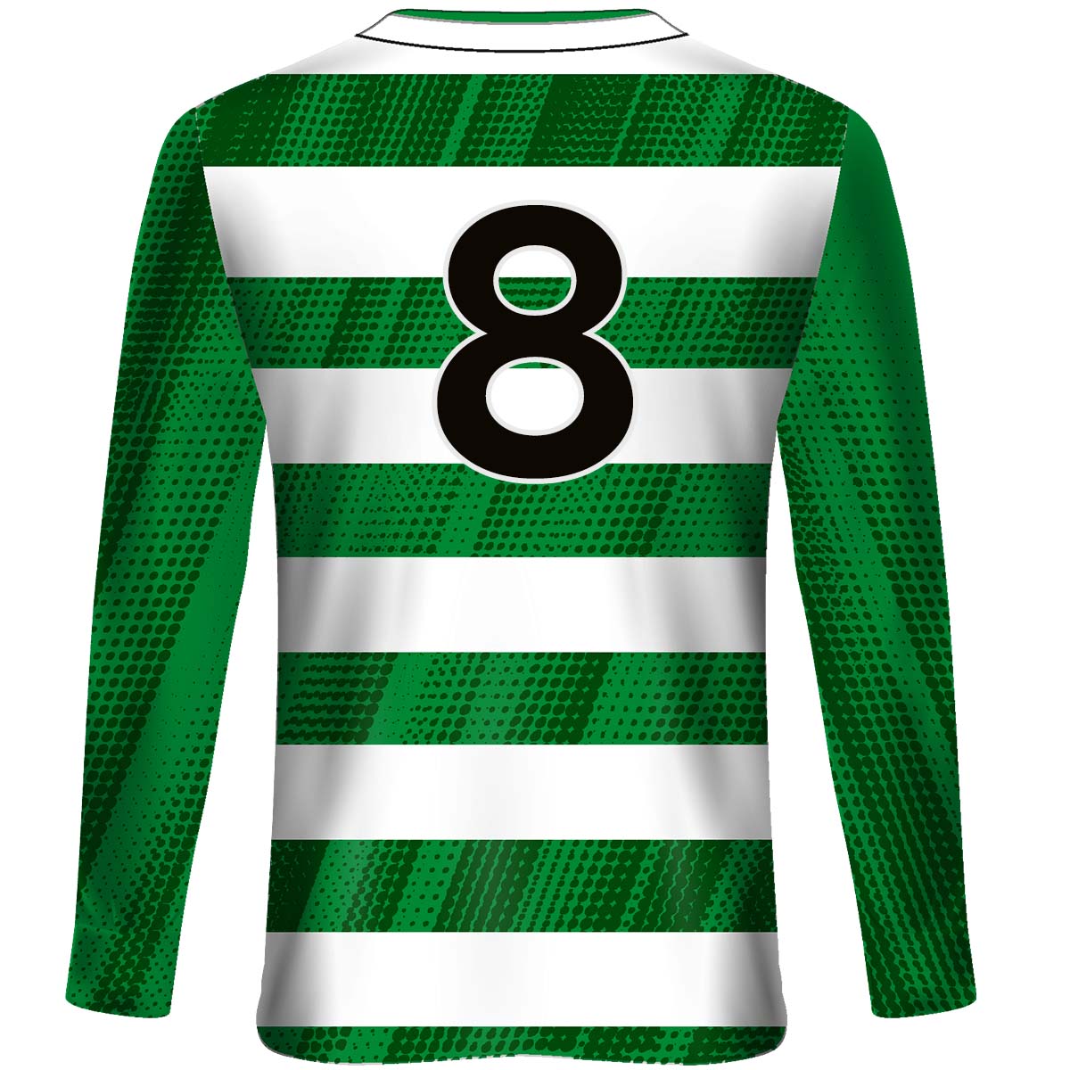 Mc Keever Termonfeckin Celtic FC Numbered L/S Playing Jersey - Adult - Green/White