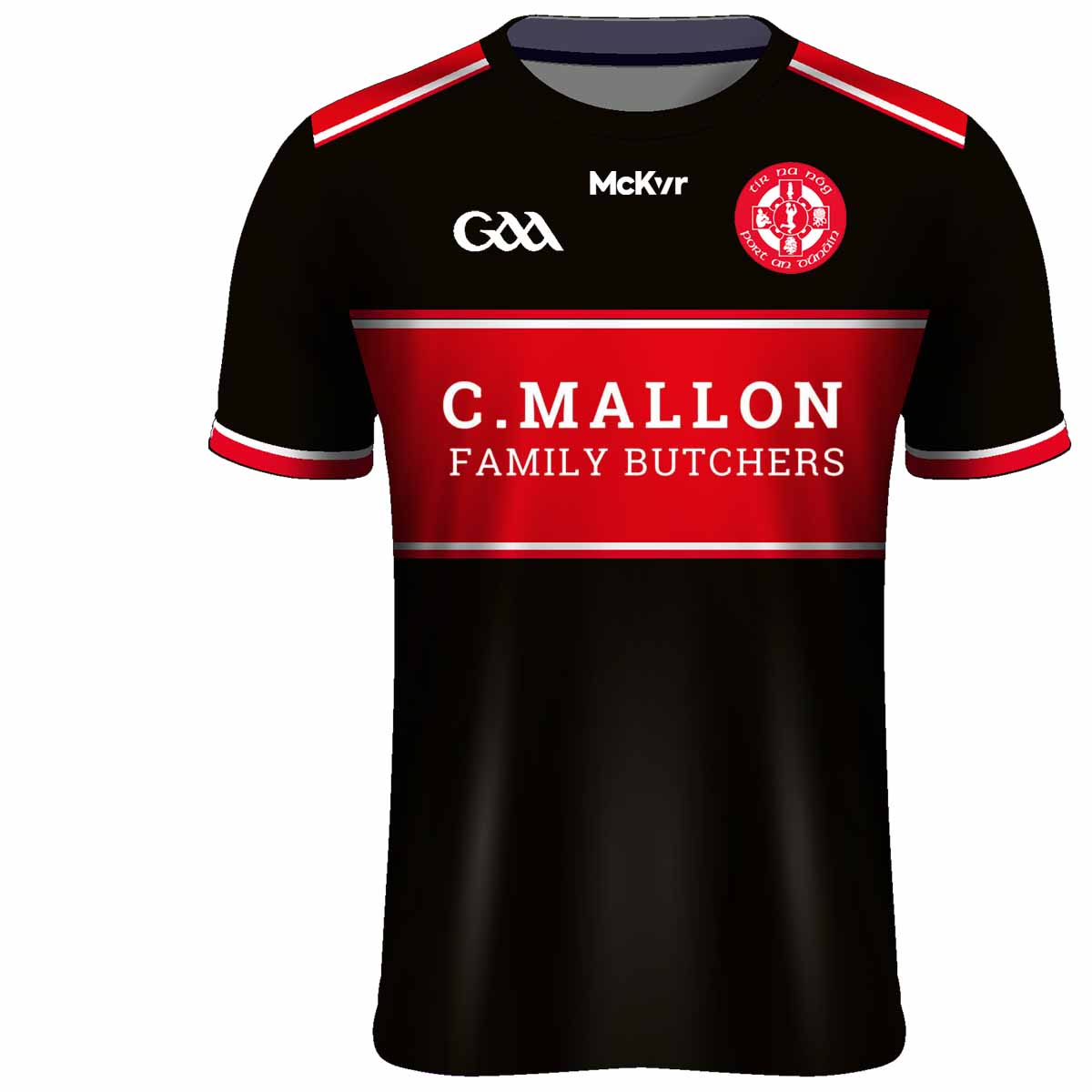 Mc Keever Tir na nOg GAA Alternate Jersey - Adult - Black Player Fit