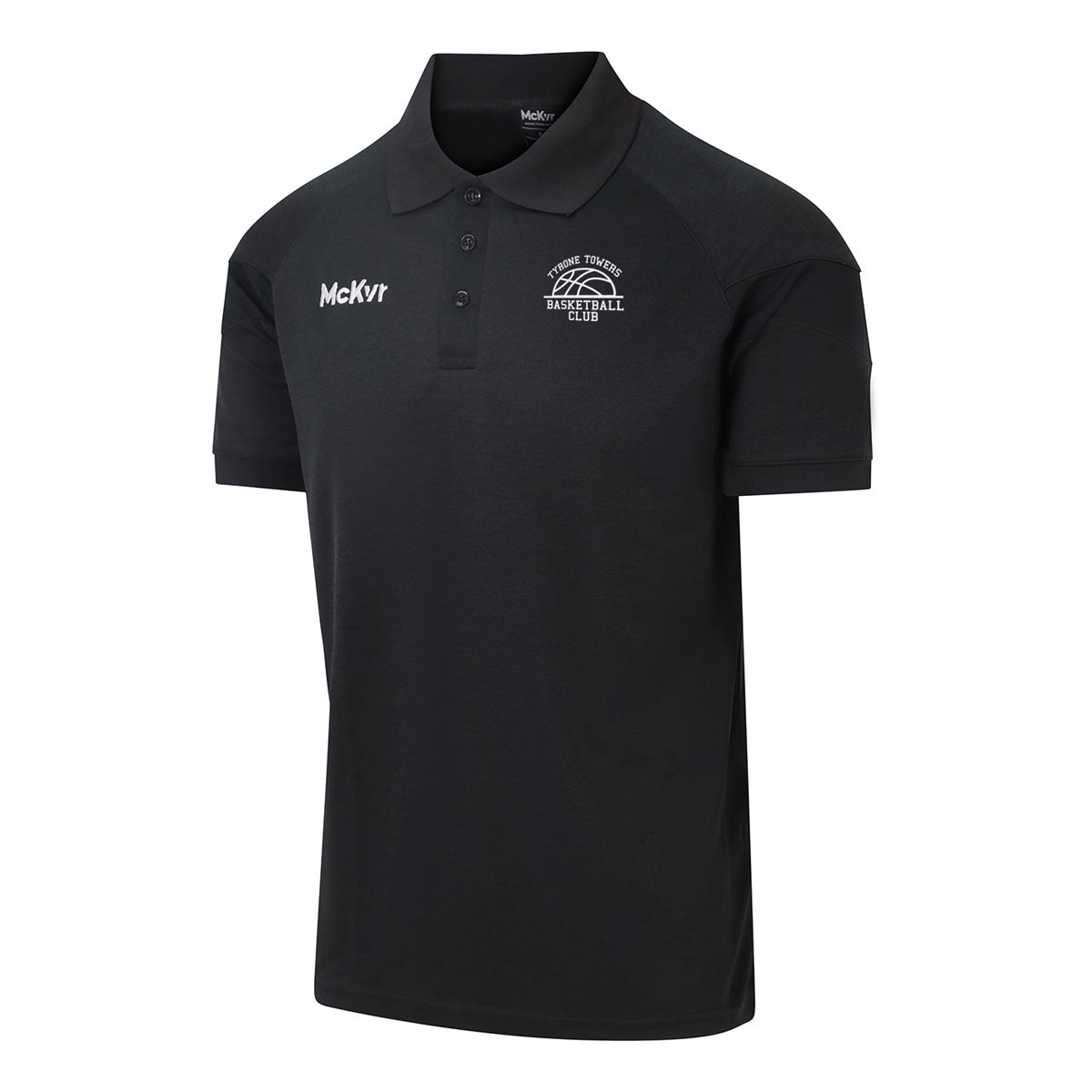 Mc Keever Tyrone Towers Basketball Core 22 Polo Top - Adult - Black