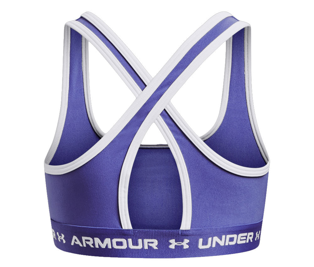 Under Armour Crossback Sports Bra - Girls - Baja Blue/White