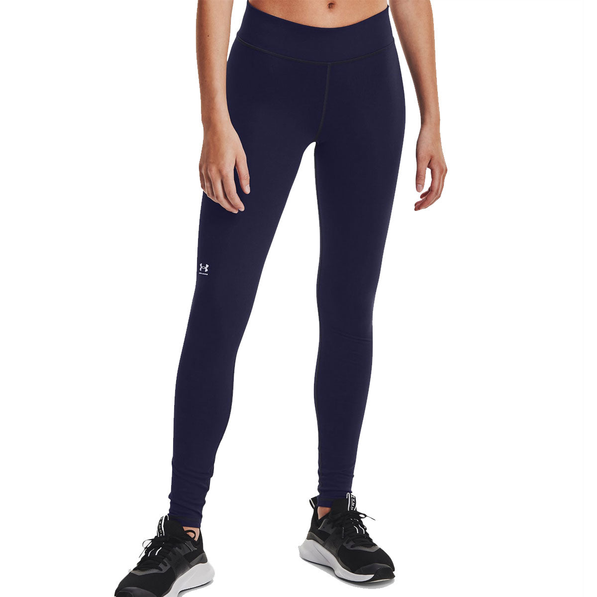 Under Armour Authentics Leggings - Womens - Midnight Navy/White