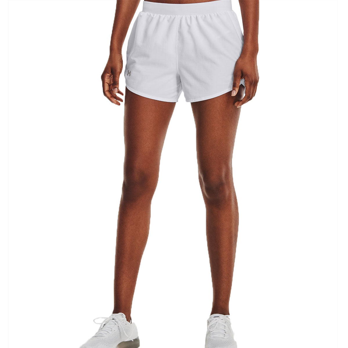 Under Armour Fly By 2.0 Training Shorts - Womens - White/Reflective