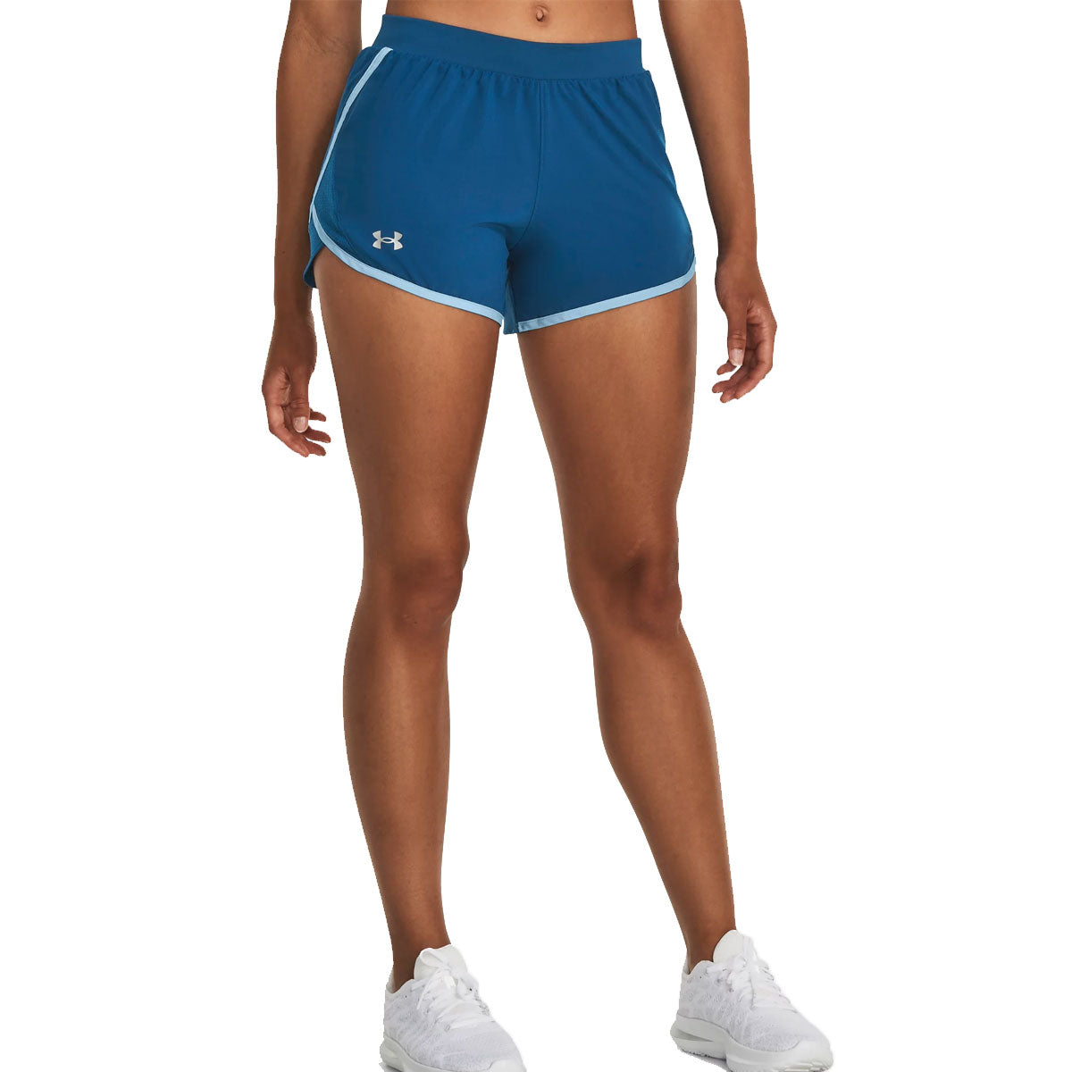 Under Armour Fly By 2.0 Training Shorts - Womens - Varsity Blue/Blizzard/Reflective