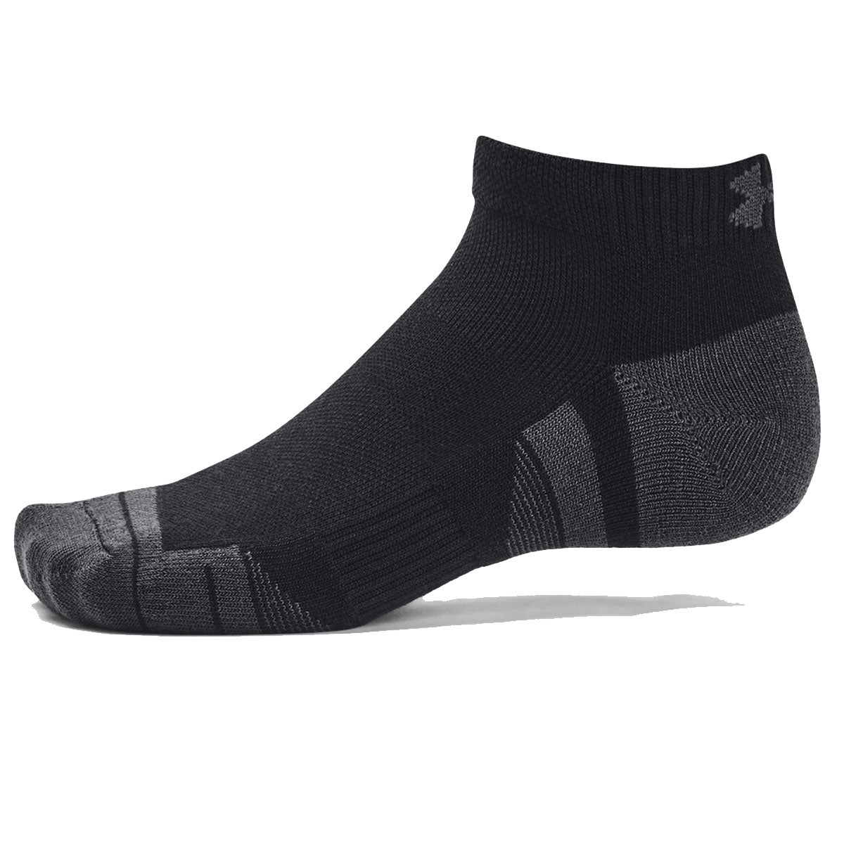 Under Armour Performance Tech 3 Pack Low Cut Socks - Adult - Black/Jet Grey