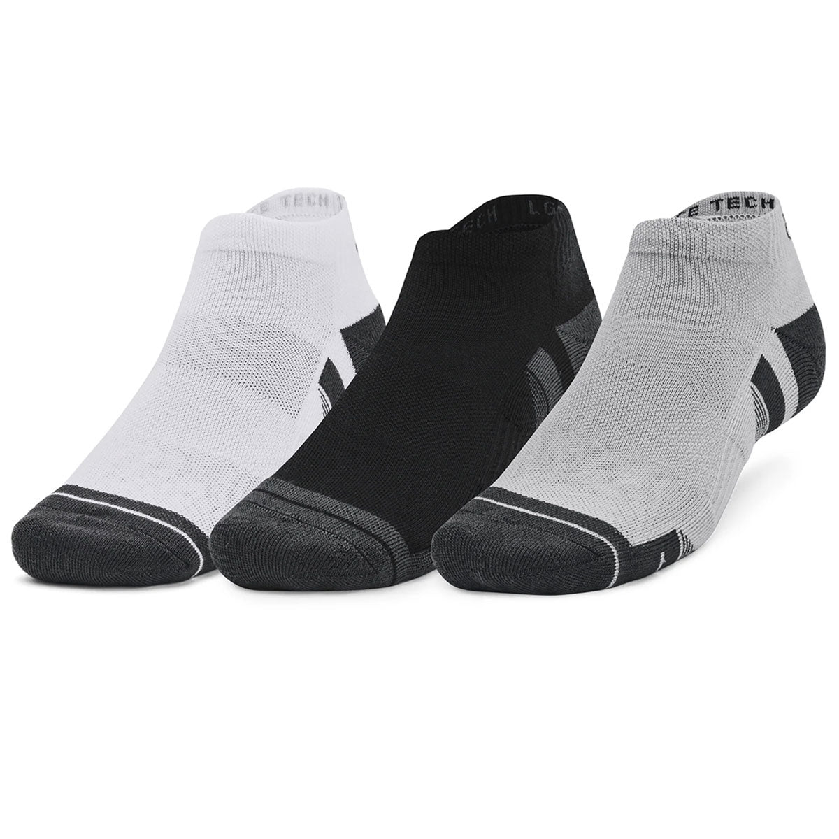 Under Armour Performance Tech 3 Pack Low Socks - Adult - Grey