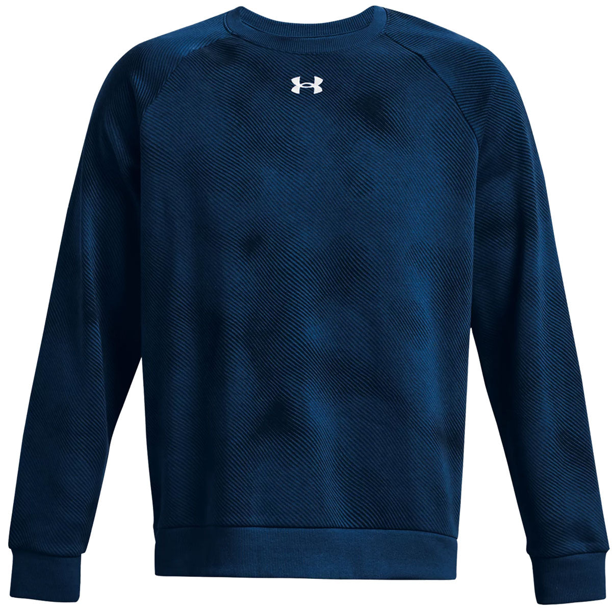 Under Armour Rival Fleece Printed Crew Sweatshirt - Mens - Varsity Blue/White