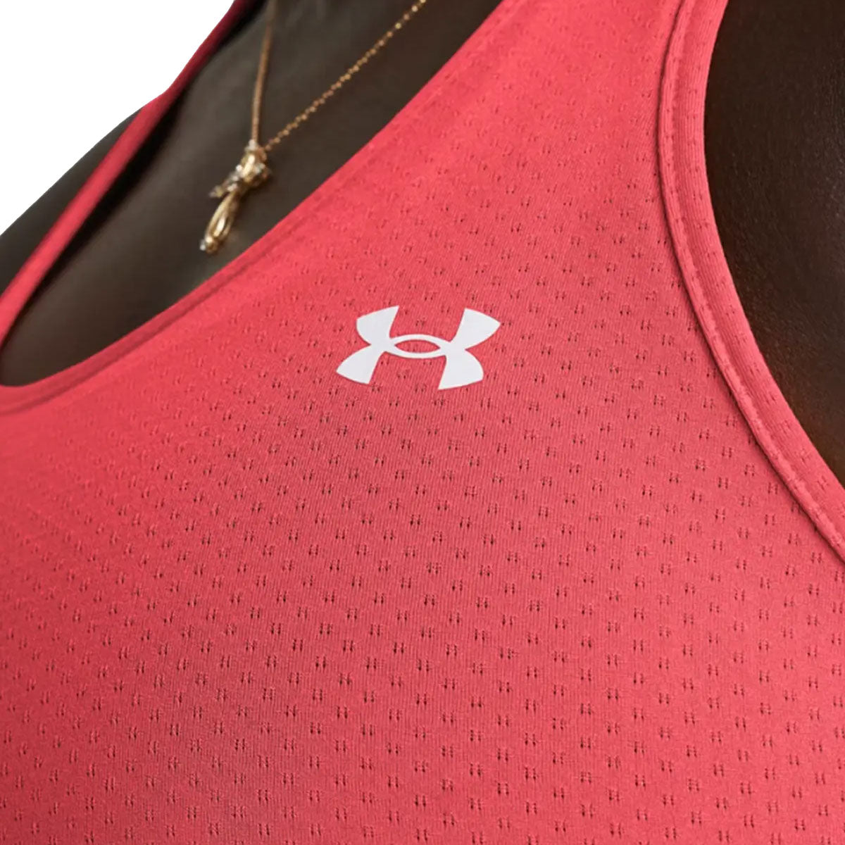 Under Armour HeatGear Armour Racer Tank Top - Womens - Red Solstice/White