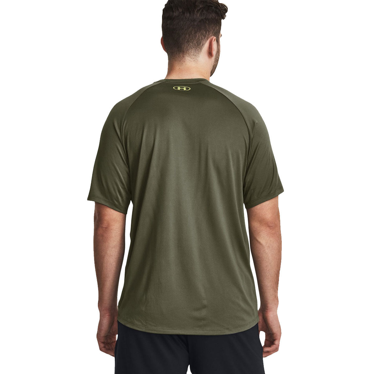 Under Armour Tech Print Fill Short Sleeve Tee - Mens - Marine Green/Speed Green