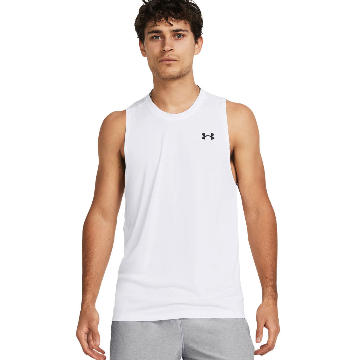 Under Armour Tech Training Tank Top - Mens - White/Black
