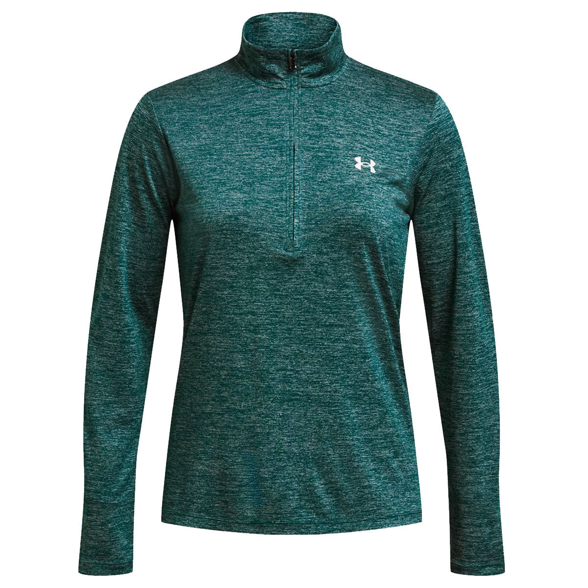 Under Armour Tech 1/2 Zip Twist Top - Womens - Hydro Teal/White