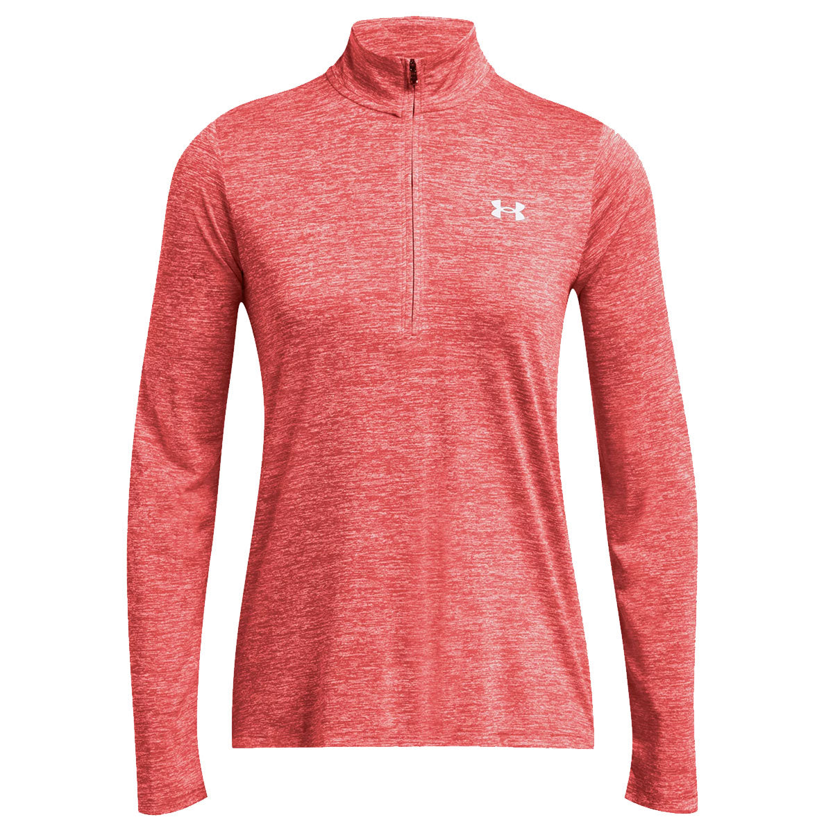 Under Armour Tech 1/2 Zip Twist Top - Womens - Red Solstice/White
