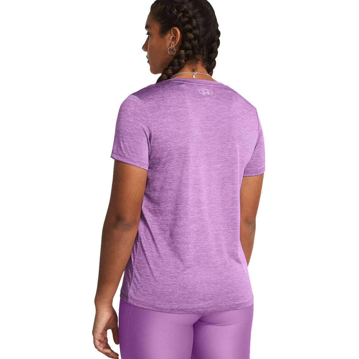 Under Armour Tech Twist V-Neck Short Sleeve Tee - Womens - Provence Purple