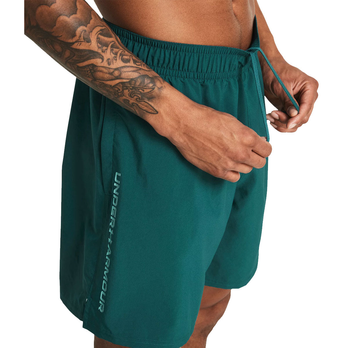 Under Armour Woven Woodmark Shorts - Mens - Hydro Teal/Radial Turquoise