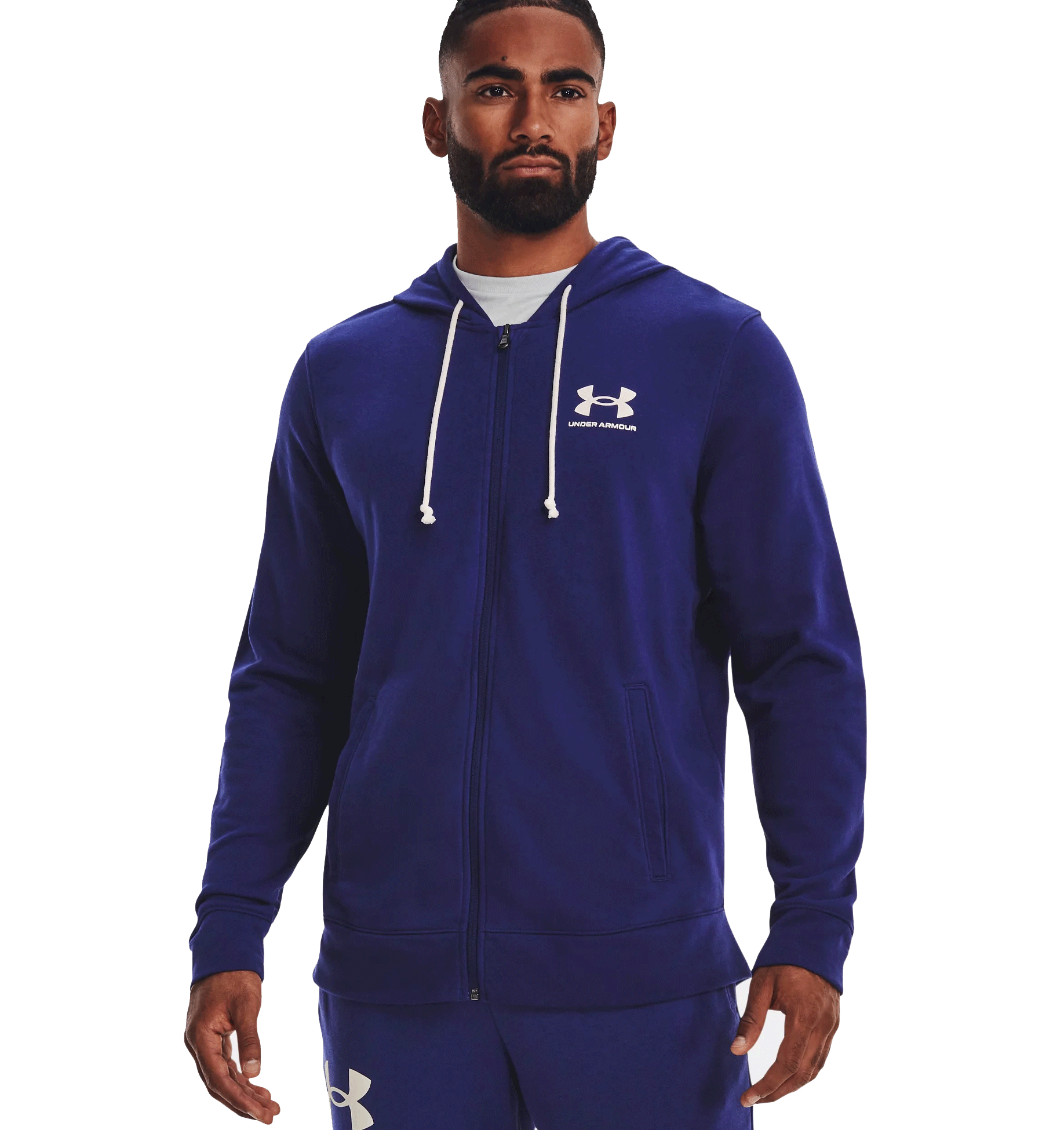 Under Armour Rival Terry Full Zip Jacket - Mens - Sonar Blue