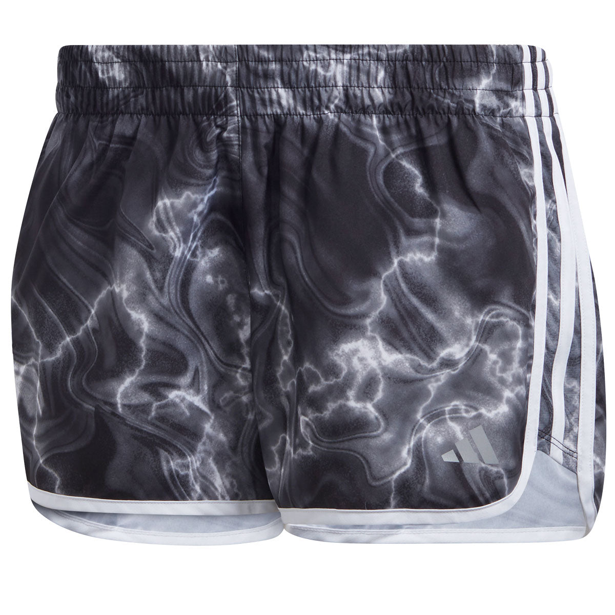 adidas Marathon 20 All Over Print 4 Inch Running Shorts - Womens - Grey