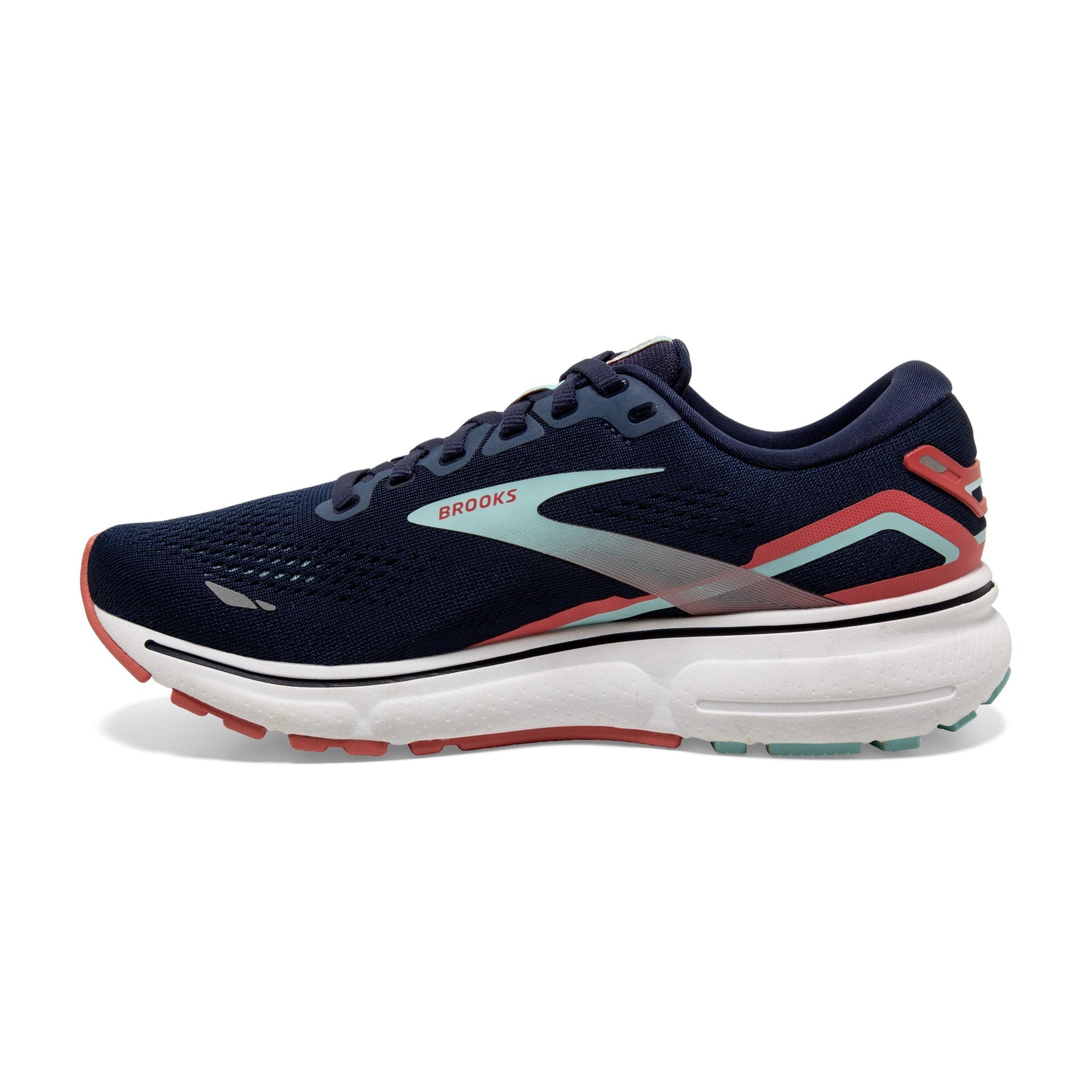 Brooks Ghost 15 Running Shoes - Womens - Peacoat/Canal Blue/Rose