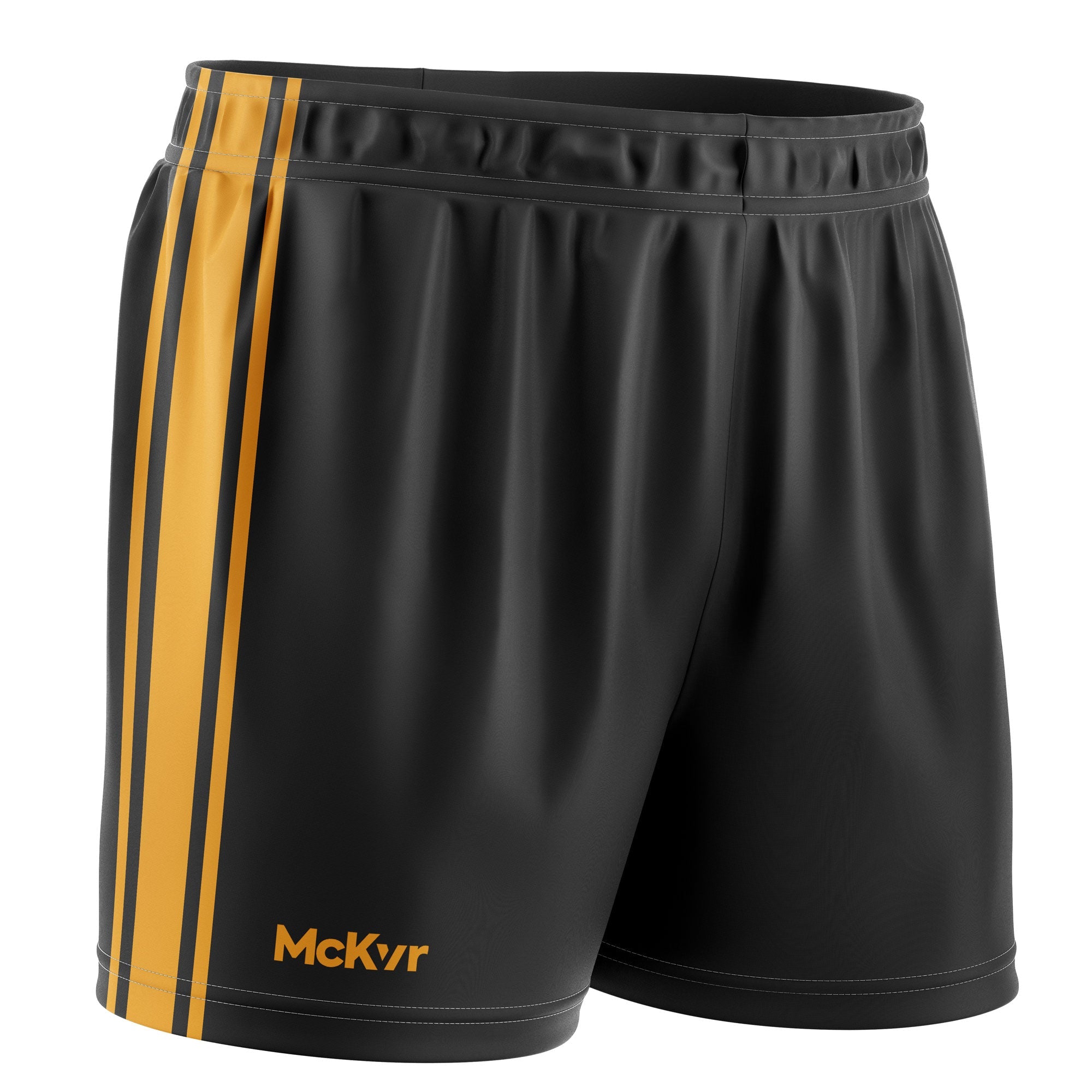 Mc Keever Core 22 GAA Shorts - Adult - Black/Amber