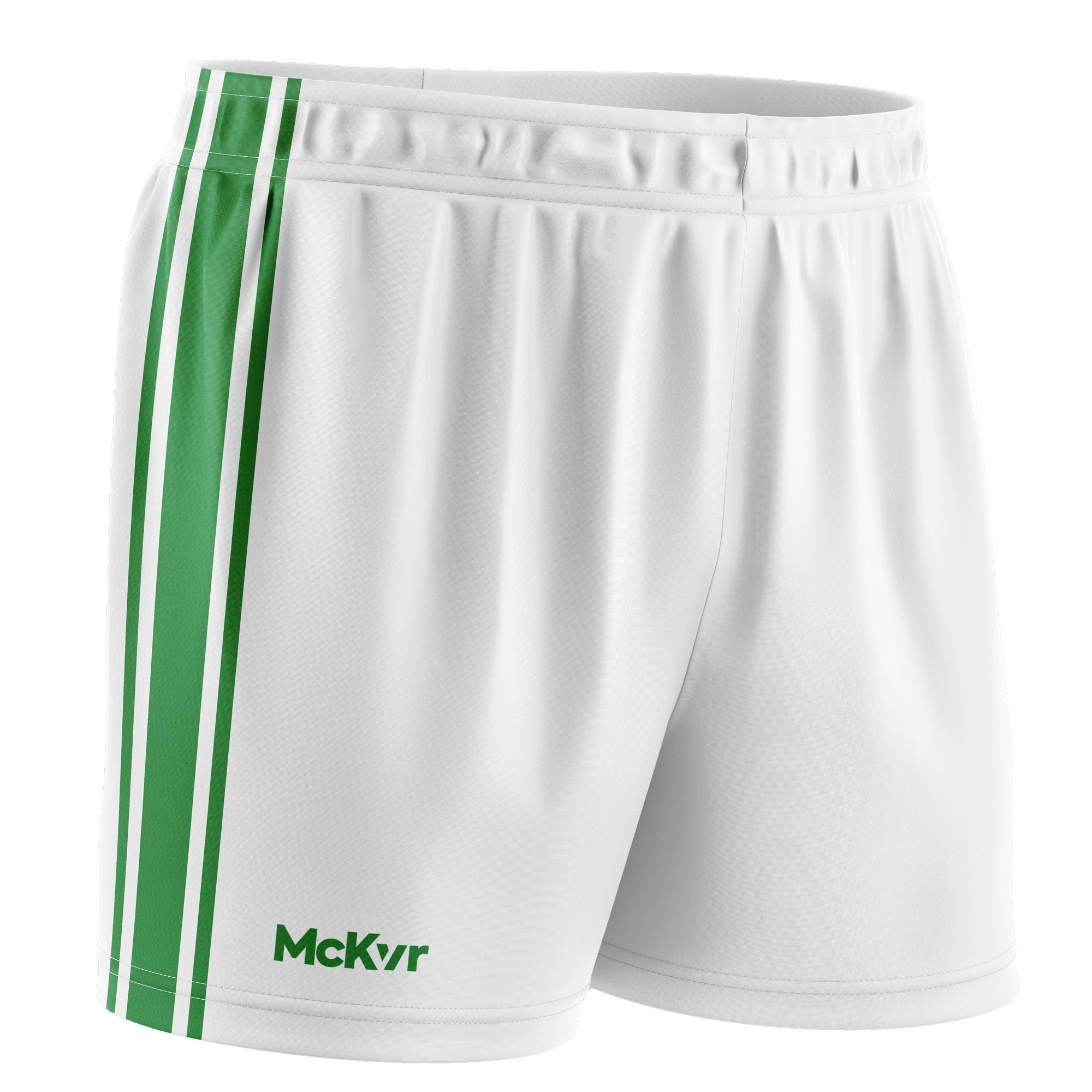 Mc Keever Core 22 GAA Shorts - Youth - White/Green