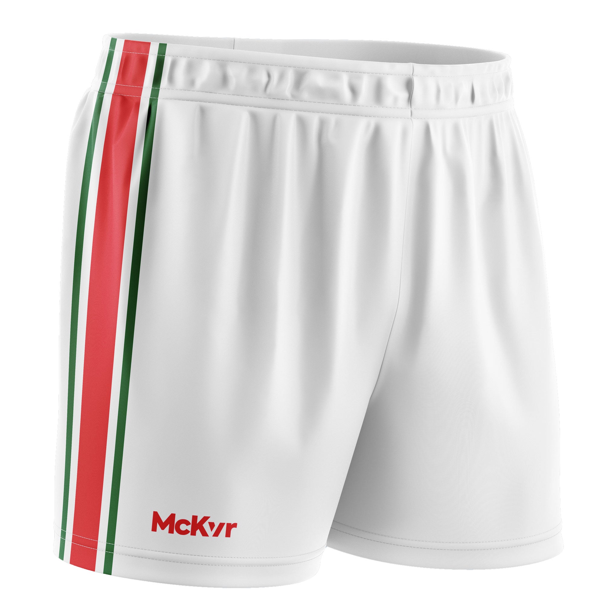 Mc Keever Core 22 GAA Shorts - Adult - White/Red/Green