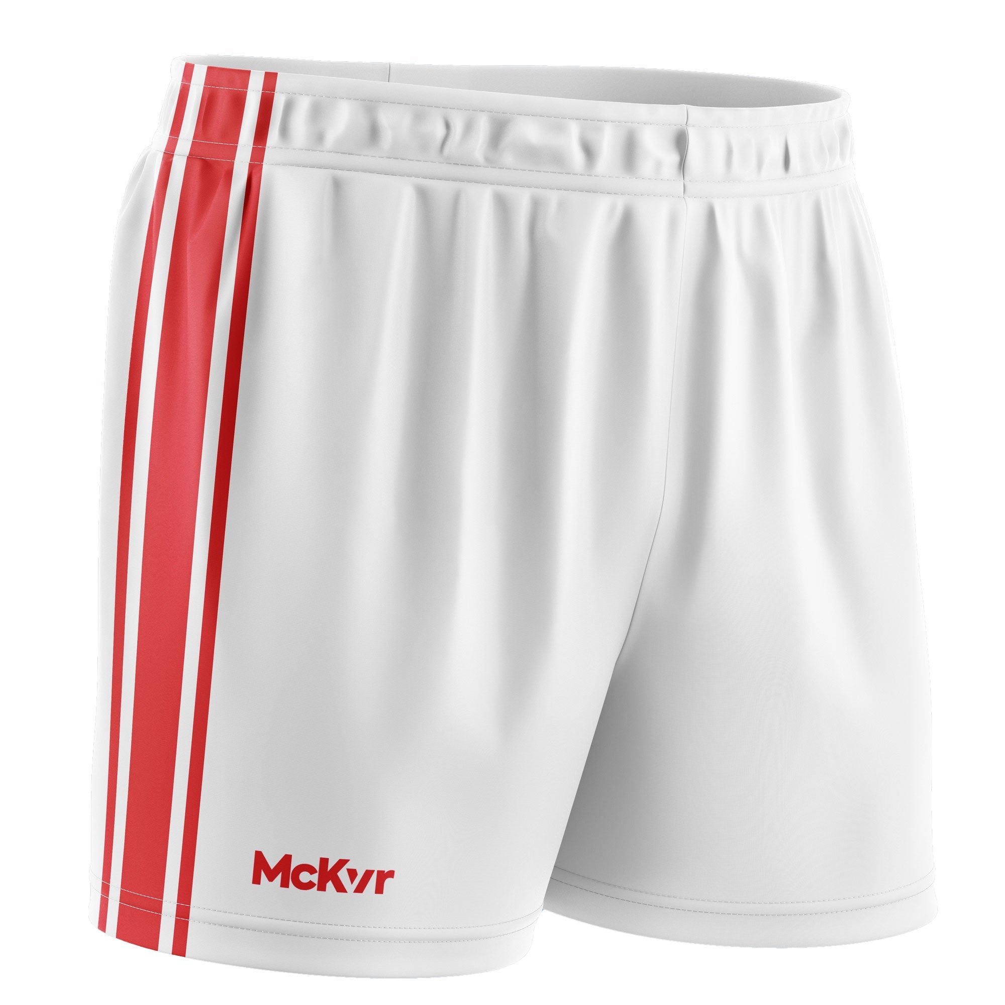 Mc Keever Core 22 GAA Shorts - Adult - White/Red