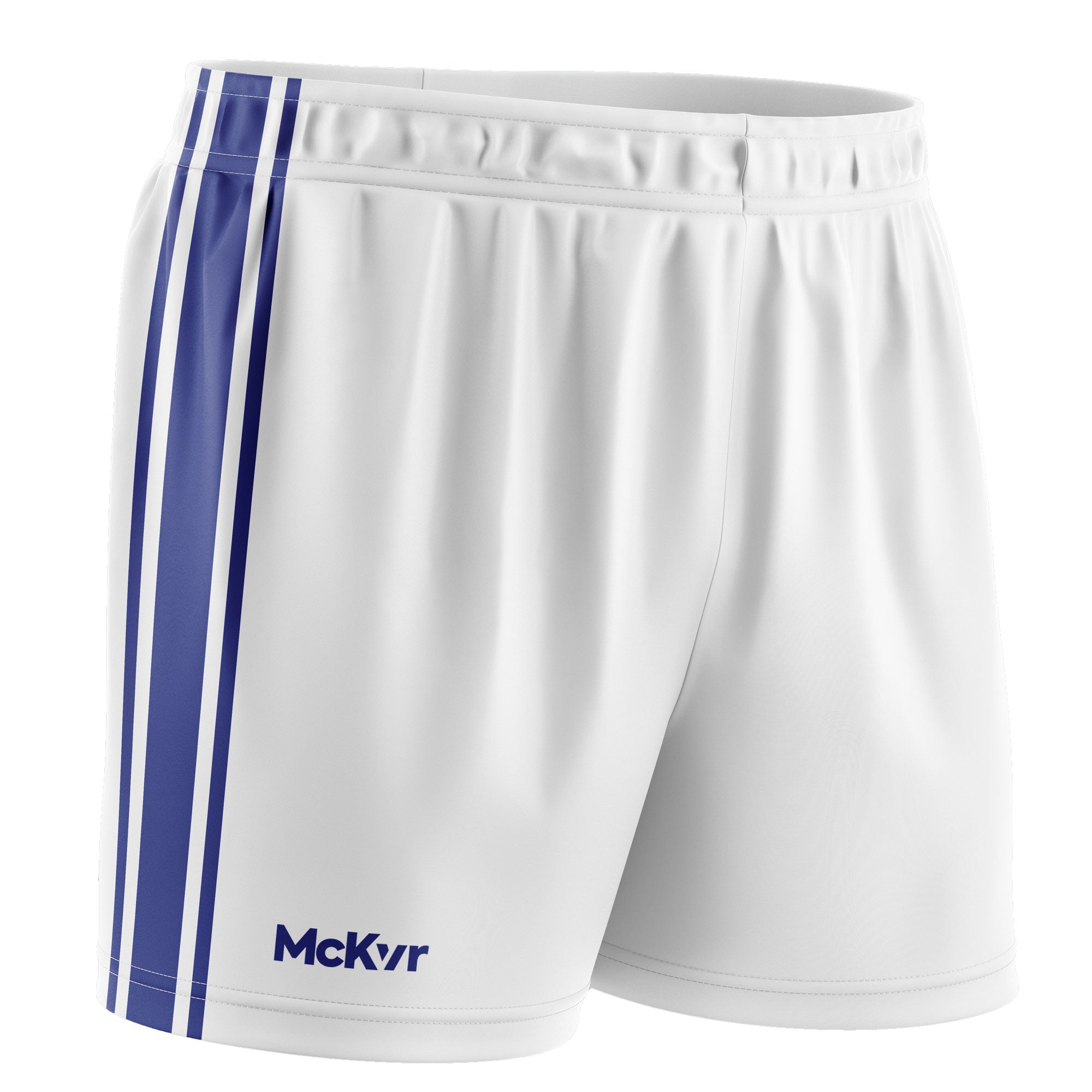 Mc Keever Core 22 GAA Shorts - Adult - White/Royal